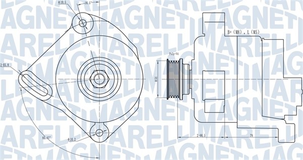 Alternator/Dynamo Magneti Marelli 063731886010