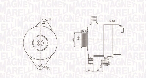 Alternator/Dynamo Magneti Marelli 063731891010