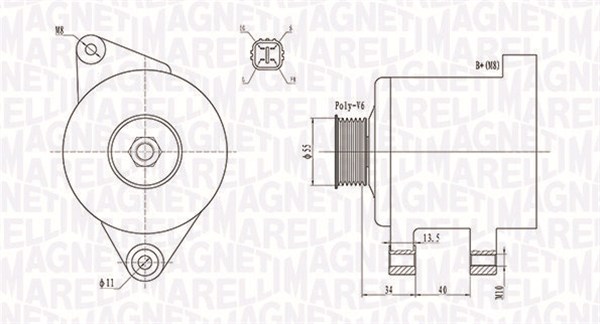 Alternator/Dynamo Magneti Marelli 063731894010