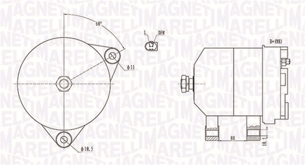 Alternator/Dynamo Magneti Marelli 063731913010