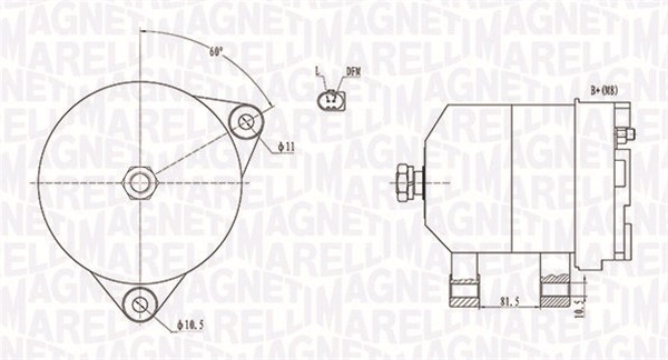 Alternator/Dynamo Magneti Marelli 063731915010