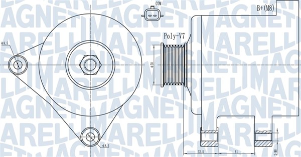 Alternator/Dynamo Magneti Marelli 063731918010