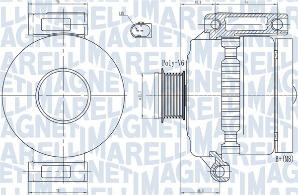 Alternator/Dynamo Magneti Marelli 063731923010