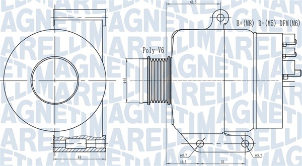 Alternator/Dynamo Magneti Marelli 063731935010