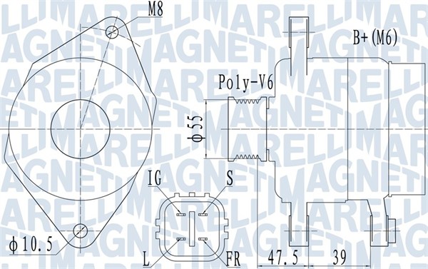 Alternator/Dynamo Magneti Marelli 063731942010