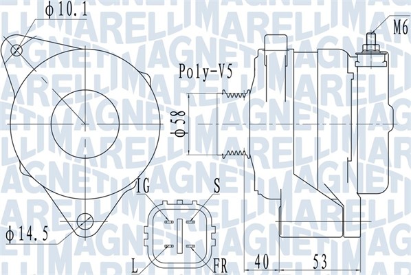 Alternator/Dynamo Magneti Marelli 063731950010