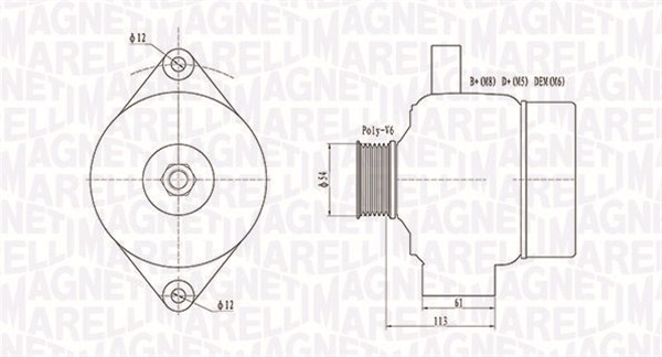 Alternator/Dynamo Magneti Marelli 063731952010