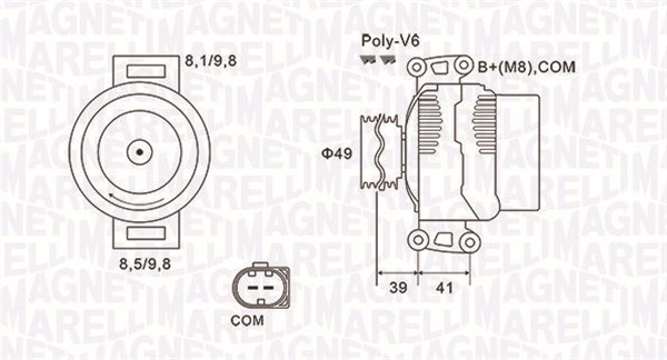 Alternator/Dynamo Magneti Marelli 063731953010