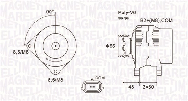 Alternator/Dynamo Magneti Marelli 063731974010