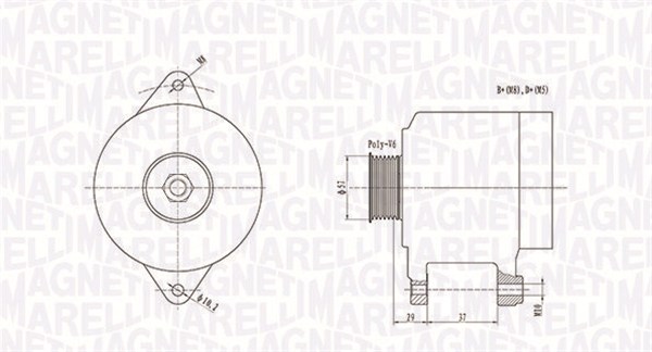 Alternator/Dynamo Magneti Marelli 063731978010