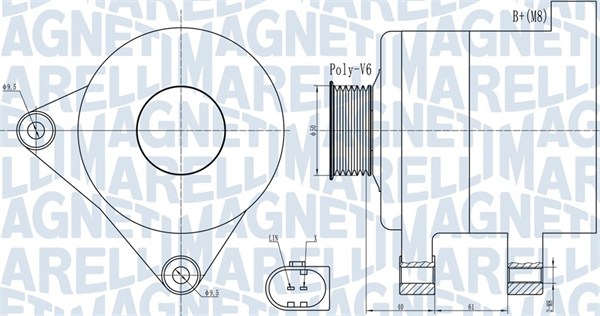 Alternator/Dynamo Magneti Marelli 063731986010