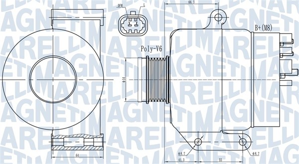 Alternator/Dynamo Magneti Marelli 063731987010