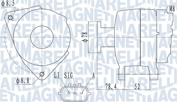 Alternator/Dynamo Magneti Marelli 063731989010