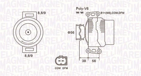 Alternator/Dynamo Magneti Marelli 063731996010