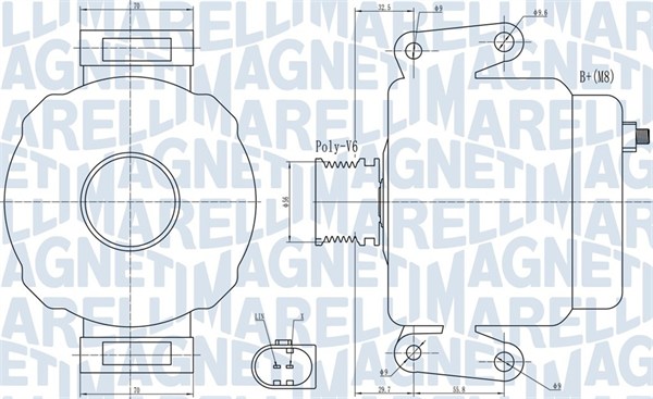 Alternator/Dynamo Magneti Marelli 063732007010