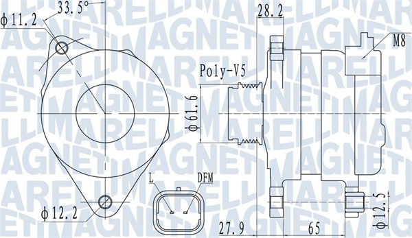 Alternator/Dynamo Magneti Marelli 063732016010