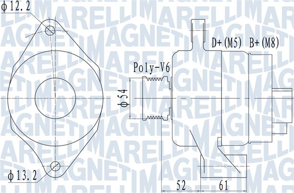 Alternator/Dynamo Magneti Marelli 063732049010