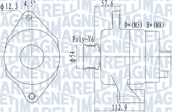 Alternator/Dynamo Magneti Marelli 063732050010