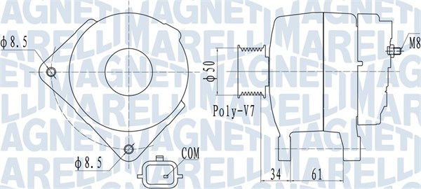 Alternator/Dynamo Magneti Marelli 063732057010