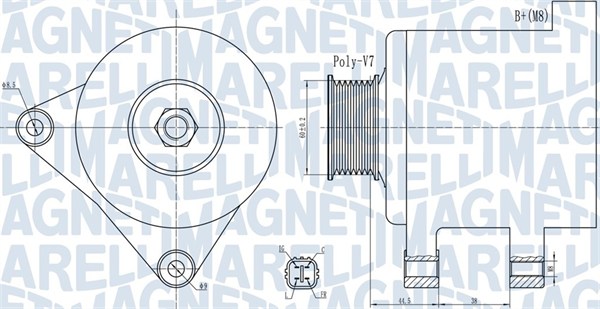 Alternator/Dynamo Magneti Marelli 063732078010