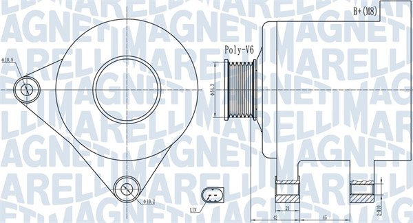 Alternator/Dynamo Magneti Marelli 063732091010