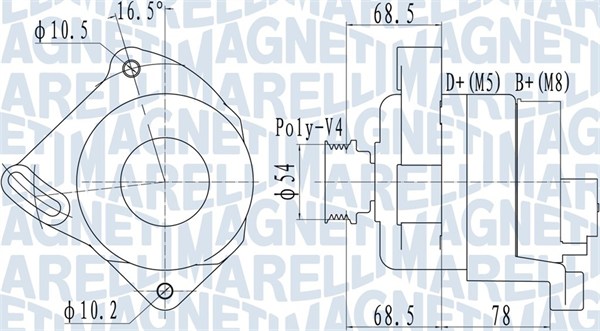 Alternator/Dynamo Magneti Marelli 063732096010