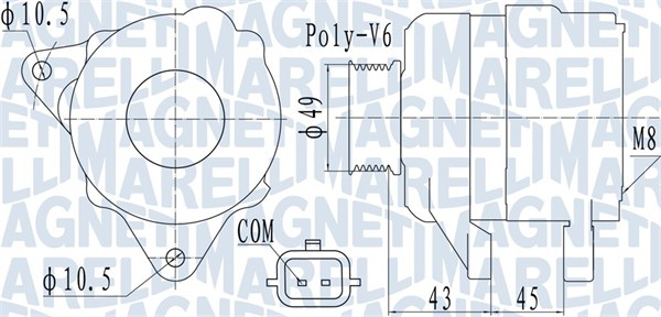 Alternator/Dynamo Magneti Marelli 063732110010
