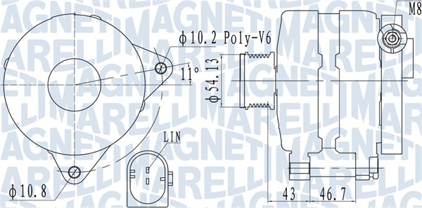 Alternator/Dynamo Magneti Marelli 063732113010