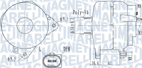 Alternator/Dynamo Magneti Marelli 063732118010