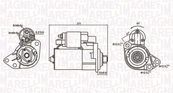 Starter Magneti Marelli 063721062010