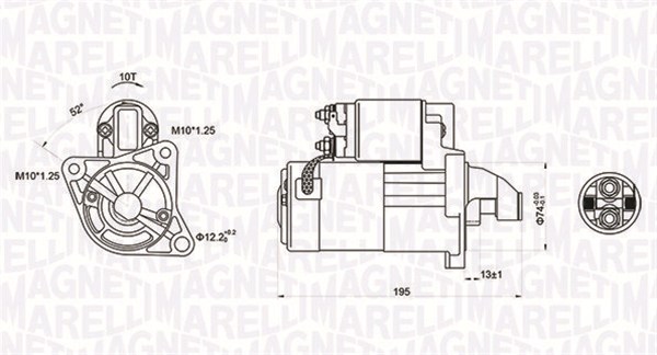 Starter Magneti Marelli 063721096010