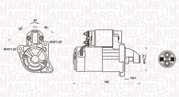 Starter Magneti Marelli 063721136010