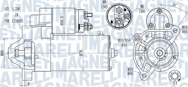 Starter Magneti Marelli 063721177010