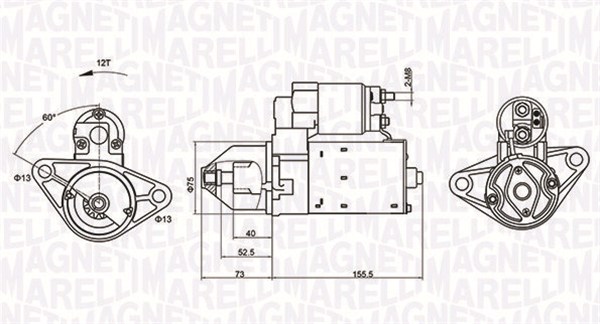 Starter Magneti Marelli 063721253010