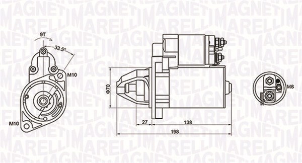 Starter Magneti Marelli 063721283010