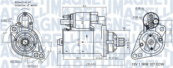 Starter Magneti Marelli 063721322010