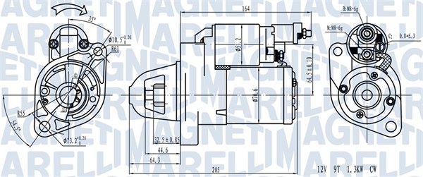 Starter Magneti Marelli 063721382110