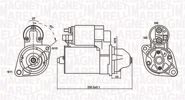 Starter Magneti Marelli 063721412010