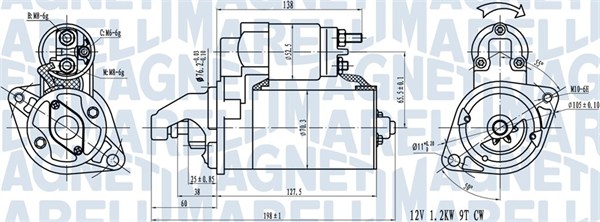 Starter Magneti Marelli 063721413010