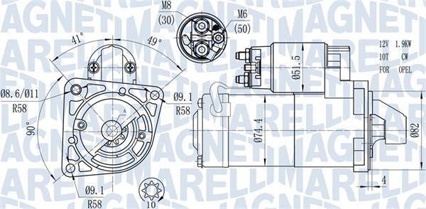 Starter Magneti Marelli 063721428010