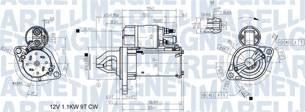 Starter Magneti Marelli 063721557410