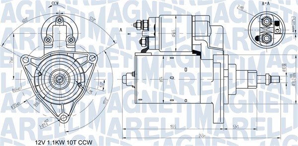 Starter Magneti Marelli 063720597010