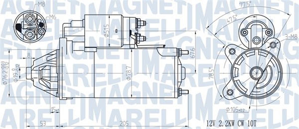 Starter Magneti Marelli 063720613010