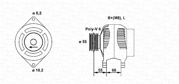 Alternator/Dynamo Magneti Marelli 943354075010