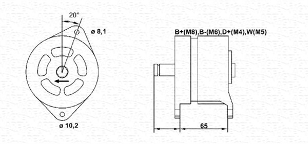Magneti Marelli Alternator/Dynamo 943355232010