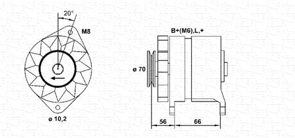 Alternator/Dynamo Magneti Marelli 943356948010