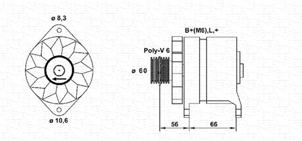 Alternator/Dynamo Magneti Marelli 943356949010