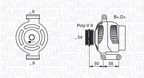 Alternator/Dynamo Magneti Marelli 063358061010