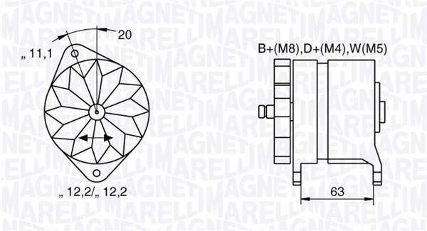 Alternator/Dynamo Magneti Marelli 063534690480