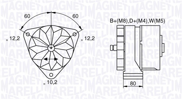 Alternator/Dynamo Magneti Marelli 063534699820